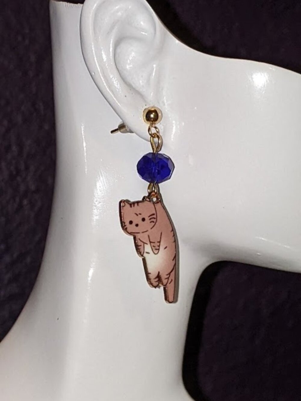 Brown Tabby Earrings